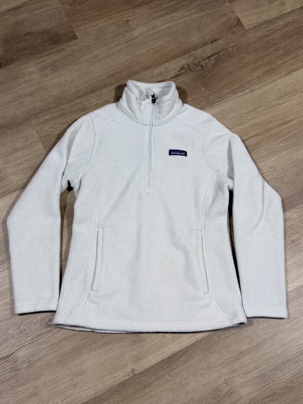 Patagonia Classic Synchilla Marsupial Pullover Womens XS Birch White 23005